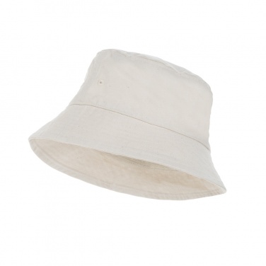 Logo trade promotional gifts image of: Impact Aware™ 285 gsm rcanvas one size bucket hat undyed